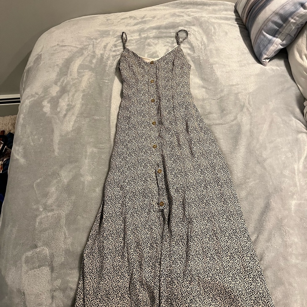 Patterned Midi Dress